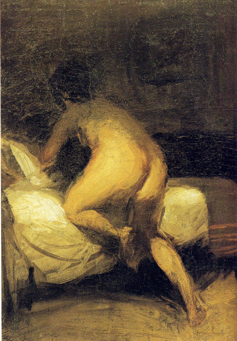 Nude Crawling Into Bed