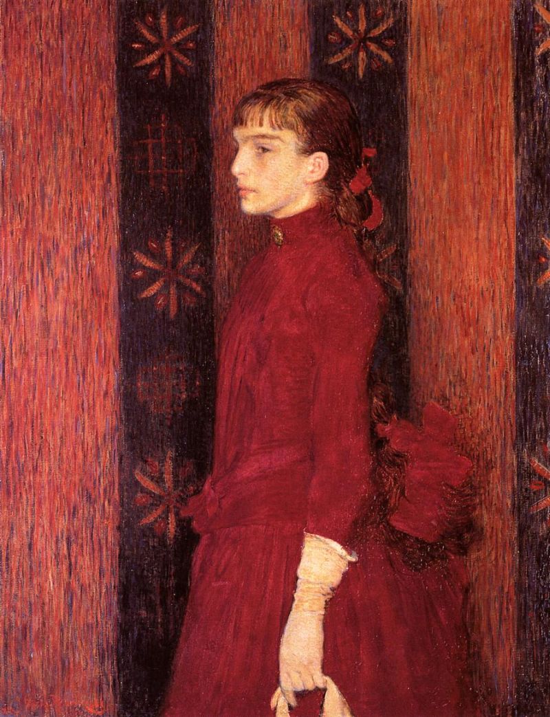 Portrait of a Young Girl in Red