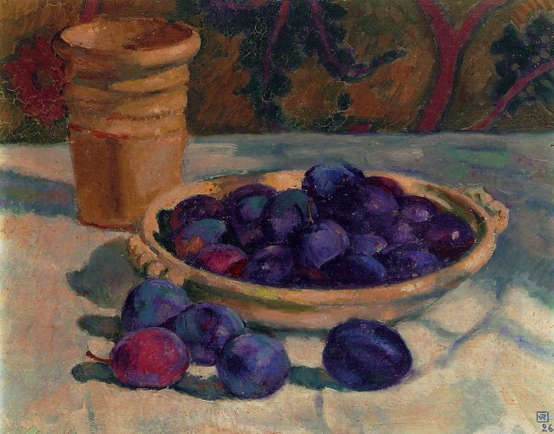 Still Life with Plums