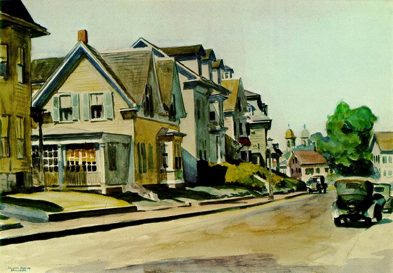 Sun on Prospect Street, Gloucester, Massachusetts