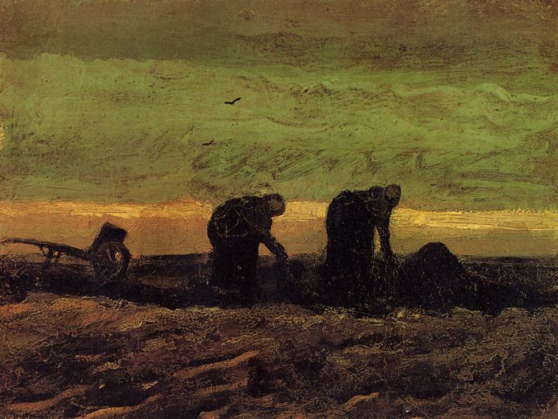 Two Peasant Women in the Peat Fields