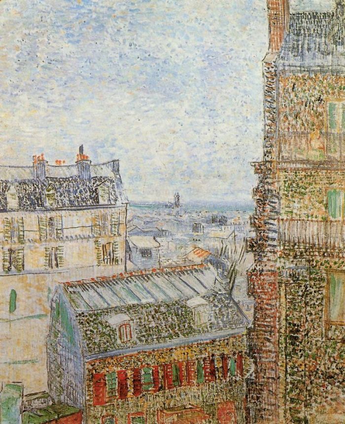 View of Paris from Vincent&#39;s Room in the Rue Lepic