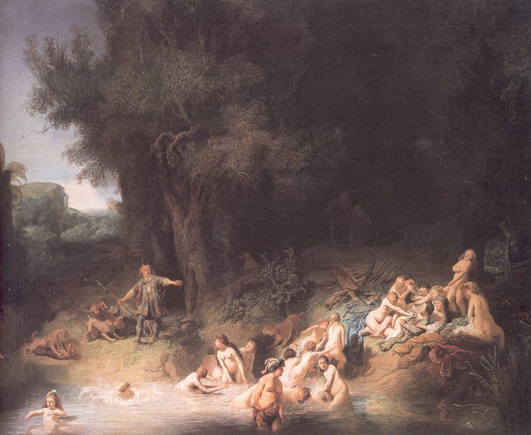 Diana Bathing With Her Nymphs With Stories Of Acteon And Calisto