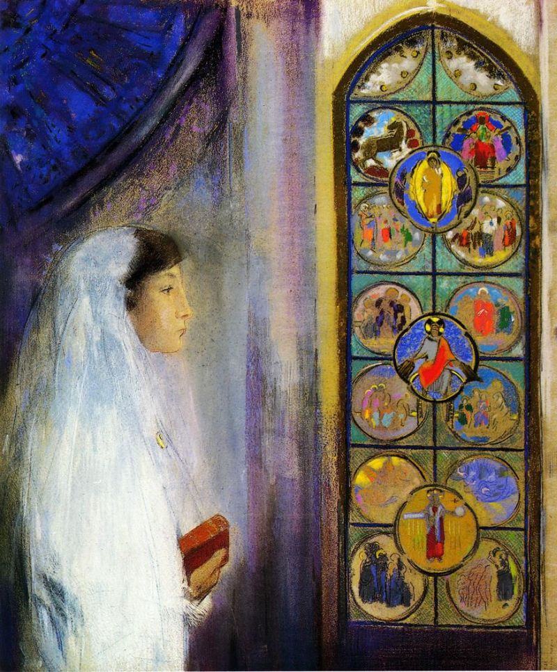 Portrait of Simone Fayet in Holy Communion