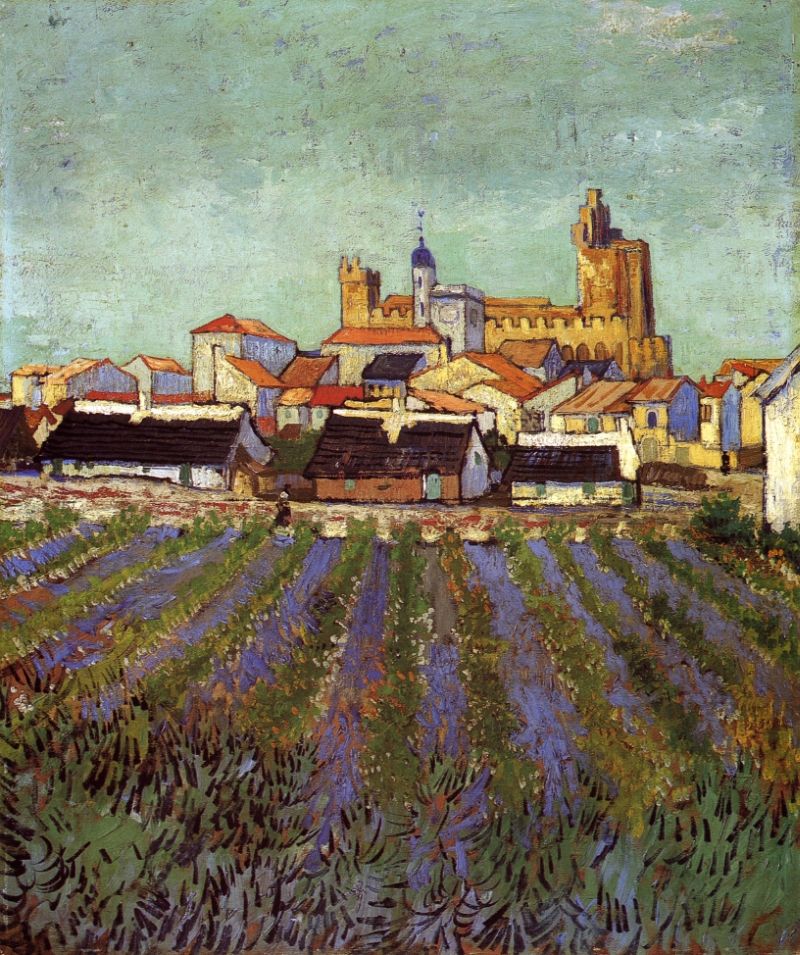 View of Saintes Maries