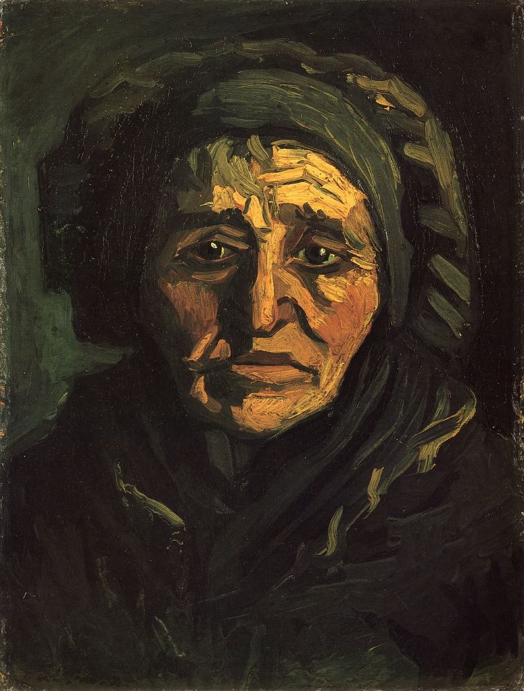 Head of a Peasant Woman with a Greenish Lace Cap