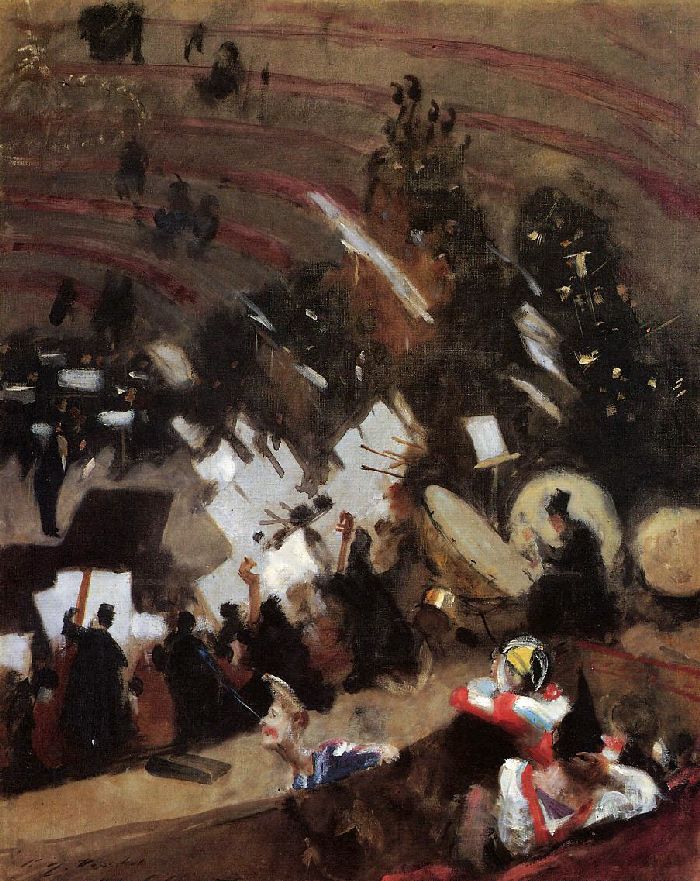 Rehearsal of the Pas de Loup Orchestra at the Cirque d&#39;Hiver