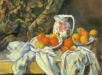 Paul Cezanne Still Life with Curtain 1898