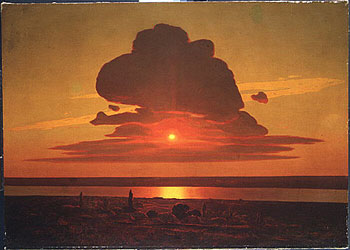 Commissions Gallery Red Sunset on the Dnieper c1905