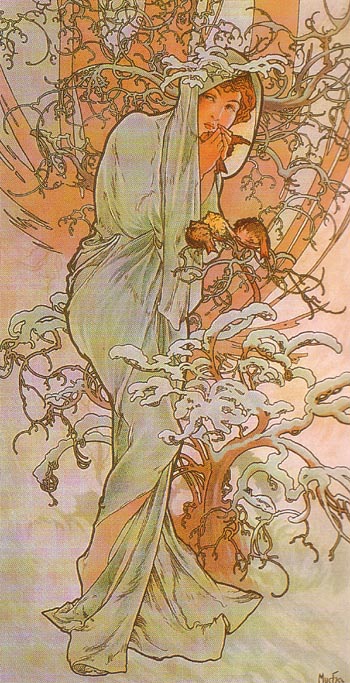 Alphonse Mucha Winter 1896