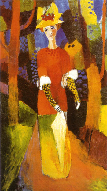 August Macke Woman in Park 1914