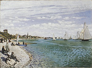 Claude Monet Regatta at Sainte-Adresse, 1867