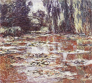 Claude Monet Water Lily Pond, The Bridge, 1905