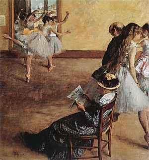 Edgar Degas The Foyer of the Opera House, 1872