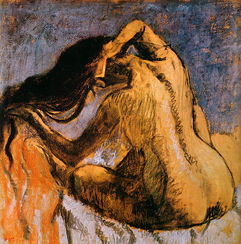 Edgar Degas Woman Combing Her Hair 1897