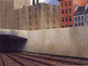 Edward Hopper Approaching the City