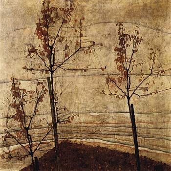 Egon Scheile Autumn Trees 1911