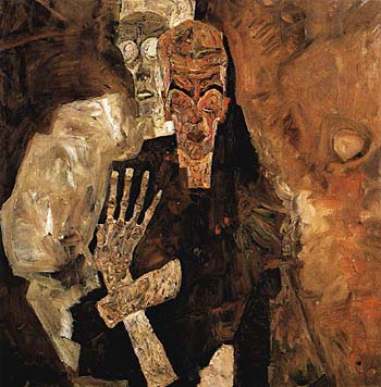 Egon Scheile The Self-Seers II (Death and Man) 1911