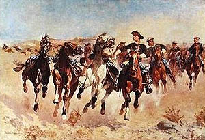 Frederic Remington Dismounted: The Fourth Troopers Moving the Lead Horses