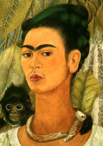 Frida Kahlo Self-Portrait with Monkey 1938