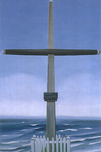 Georgia OKeeffe Cross By The Sea Canada Cross With Sea Corss bythe Sea Gaspe 1932