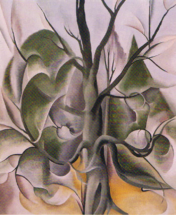 Georgia OKeeffe Gray Tree Lake George 1925