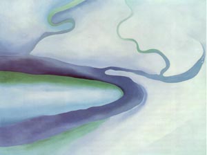 Georgia OKeeffe It was Blue and Green 1960