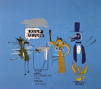 Jean-Michel-Basquiat The Dingoes That Park Their Brains with Their Gum 1988