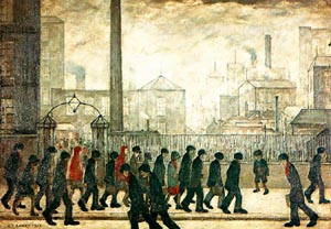 L-S-Lowry Returning from work 1929