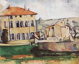 Paul Cezanne House and Farm at Jas de Bouffan, 1885-1887