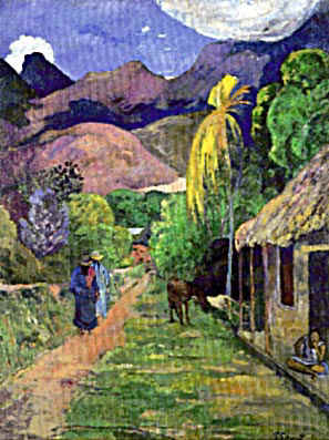 Paul Gauguin Tahiti Road