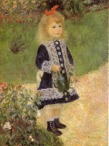 Pierre Auguste Renoir A Girl with a Watering Can 1876