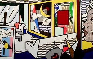 Roy Lichtenstein Interior with taime