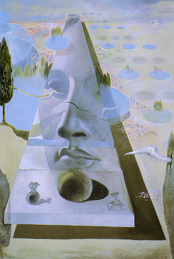 Salvador Dali Apparation of the Face of the Aphrodite of Knidos in a Landscape Setting 1981