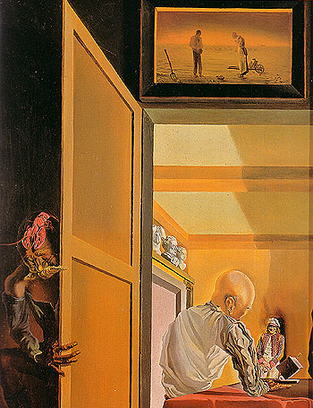 Salvador Dali Gala and the Angelus of Milet Immediately Preceding the Arrival of the Conic