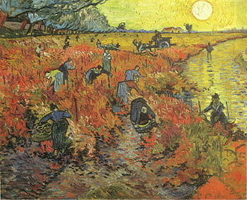 Vincent van Gogh The Red Vineyard Arles 1888