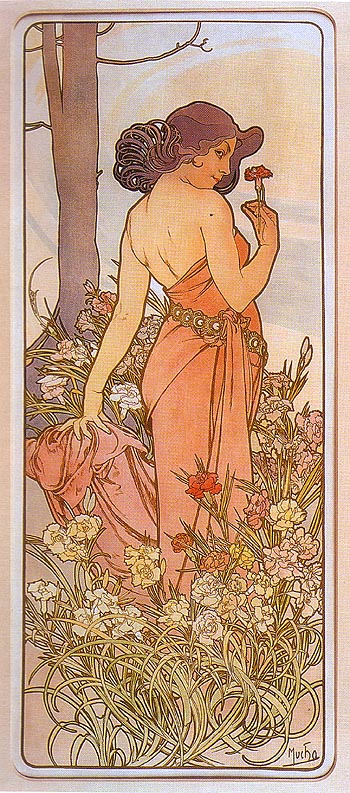 Alphonse Mucha Carnation 1898