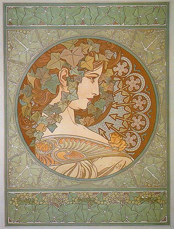 Alphonse Mucha Ivy 1901