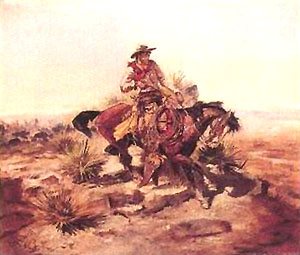 Charles M Russell Riding Line