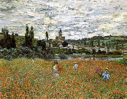Claude Monet Poppy Field near Vetheuil