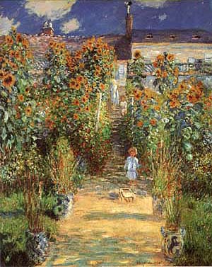 Claude Monet The Artists Garden at Vetheuil