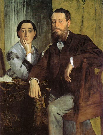 Edgar Degas Edmondo and Therese Morbilli 1867