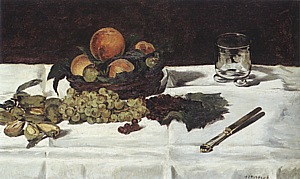 Edouard Manet Fruit on a Table, 1864