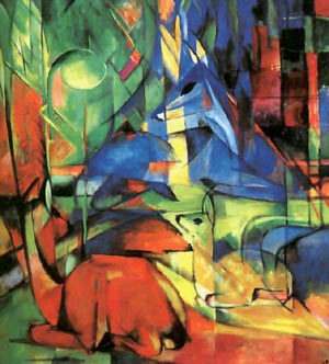 Franz Marc Deer in the Forest 1914