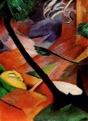 Franz Marc Deer in the Woods II