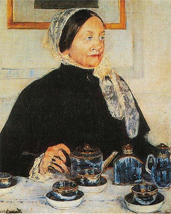 Mary Cassatt Lady at the Tea Table 1885