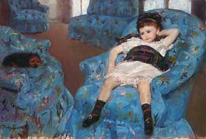 Mary Cassatt Little Girl in a Blue Armchair, 1878