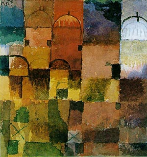 Paul Klee Red and White Domes