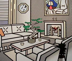 Roy Lichtenstein Interior with Bonsai