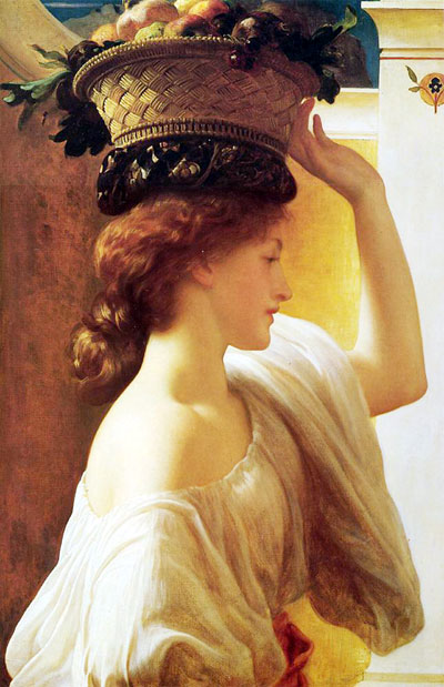 Eucharis, a Girl with a Basket of Fruit